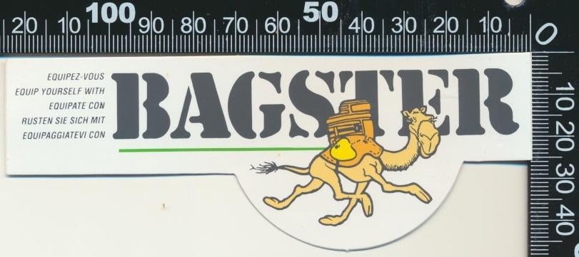 Sticker: Bagster, Verzamelen, Stickers, Zo goed als nieuw, Bedrijf of Vereniging, Ophalen of Verzenden