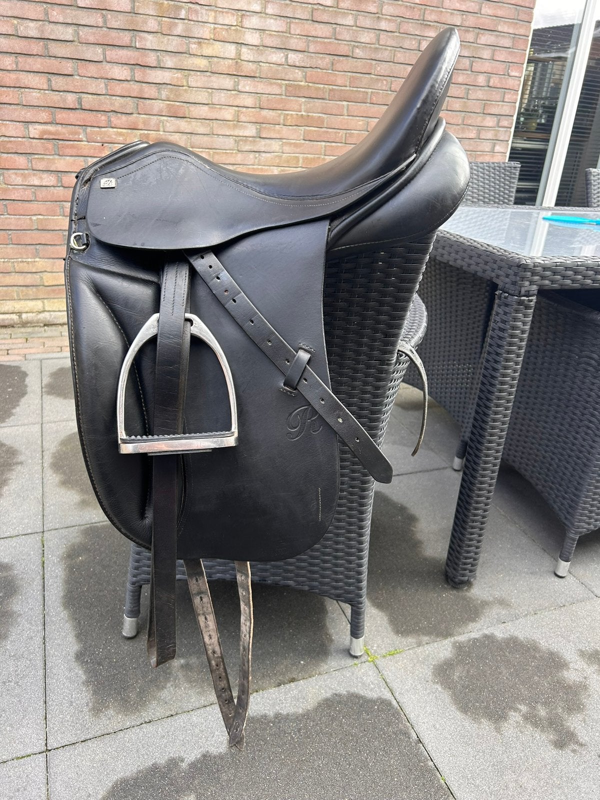 Rossner America dressuur zadel, Ophalen, Gebruikt, Dressuur