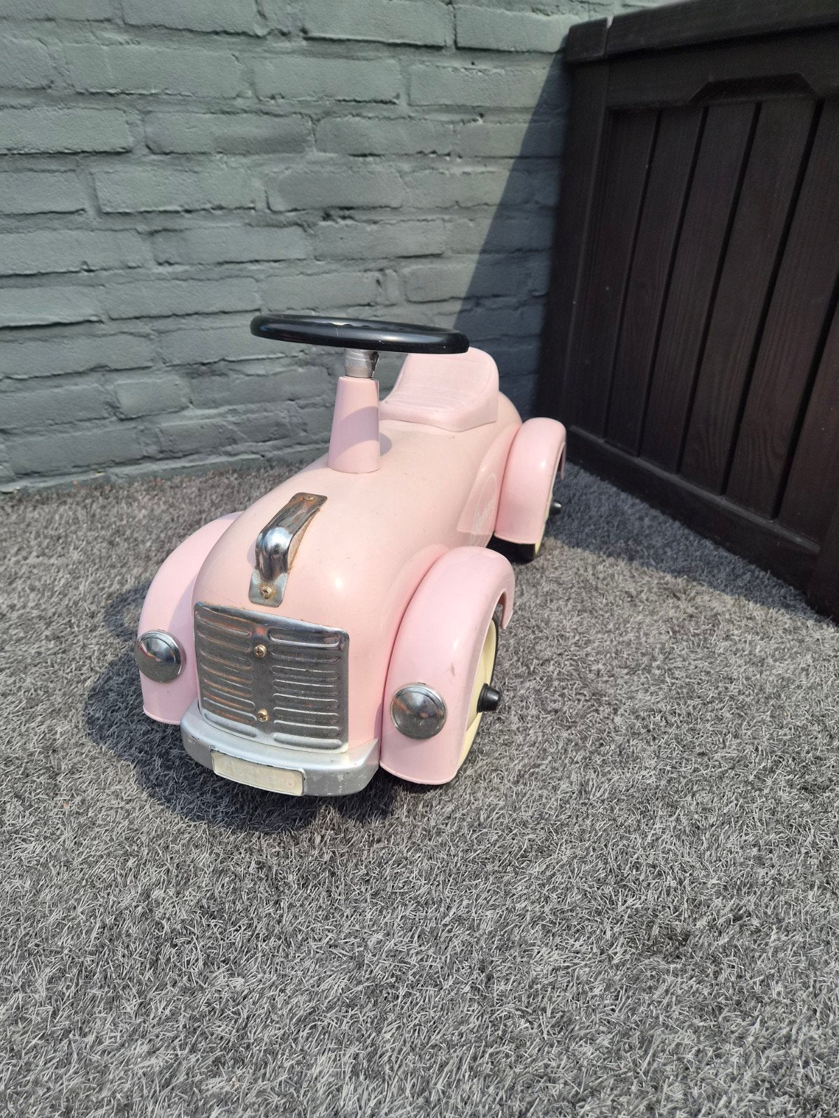Roze Baghera loopauto - Gebruikt, Ophalen of Verzenden, Gebruikt, Loopvoertuig