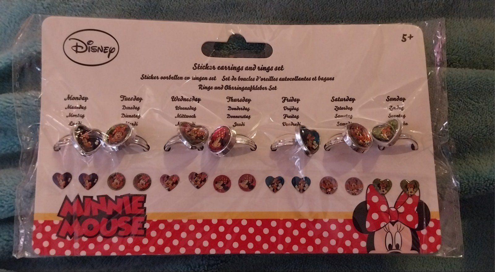 Nieuwe Disney Minnie Mouse kinderringen, Ophalen of Verzenden, Nieuw, Zilver, Ring