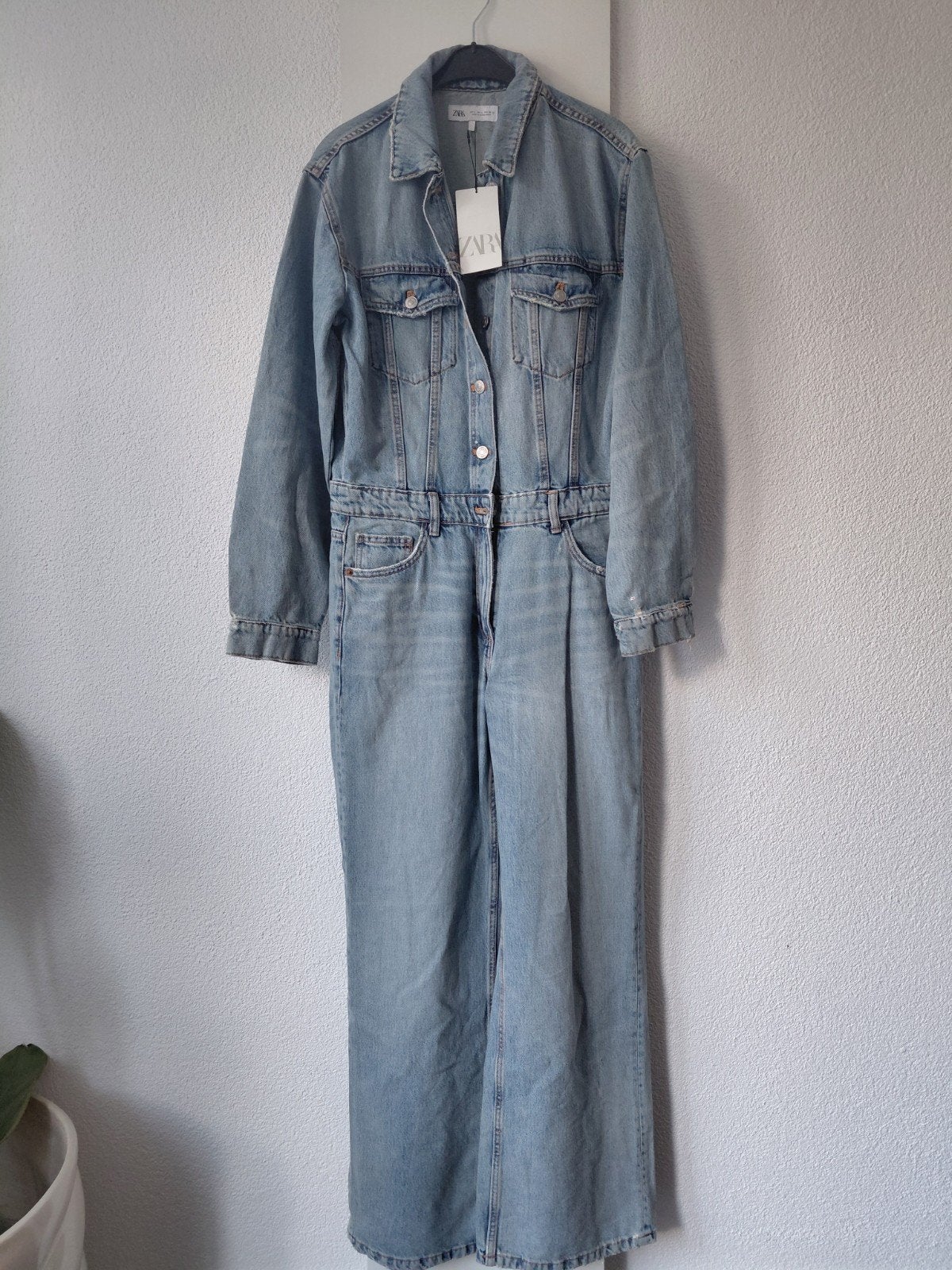 ZARA denim jumpsuit L, Blauw, Zara, Maat 42/44 (L), Nieuw