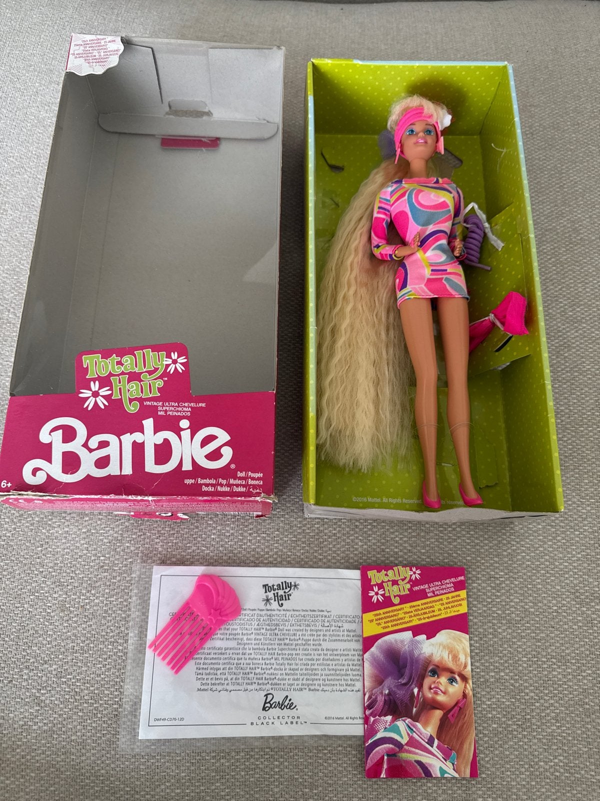 Totally Hair Barbie 25th anniversary, Verzenden, Zo goed als nieuw, Barbie