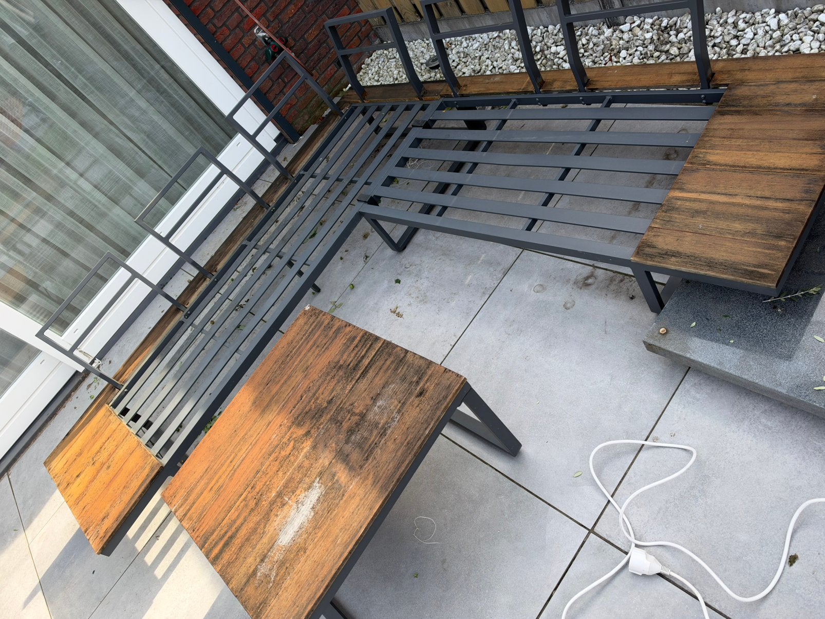 Tuinset, Ophalen, Gebruikt, Hout