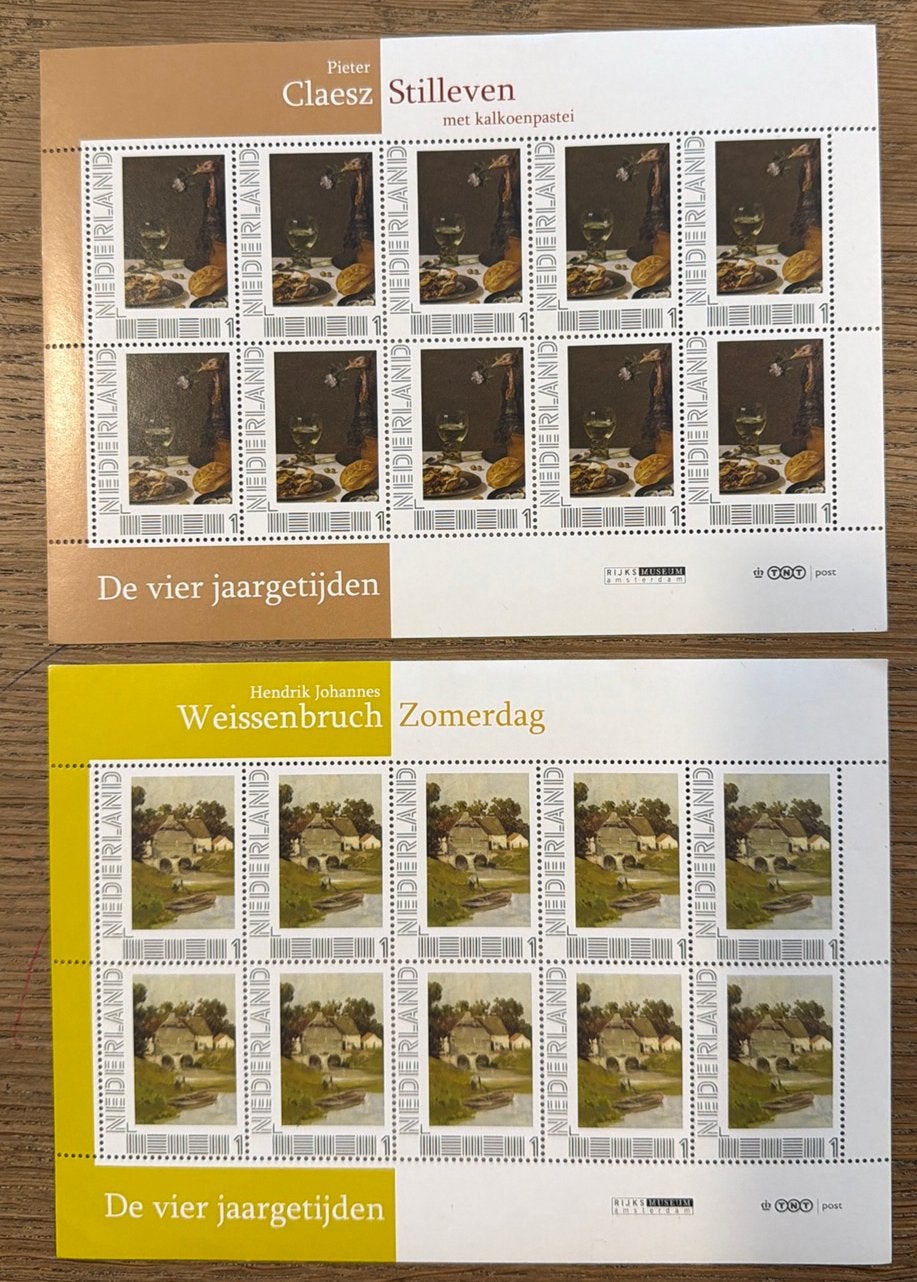 Postzegels pf. De 4 jaargetijden. Stilleven- Zomerdag, Ophalen of Verzenden, Na 1940, Postfris