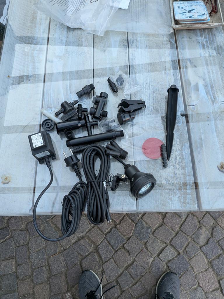 Vijververlichting set met accessoires, Tuin en Terras, Buitenverlichting, Kunststof, Minder dan 50 watt, Overige typen, Ophalen of Verzenden