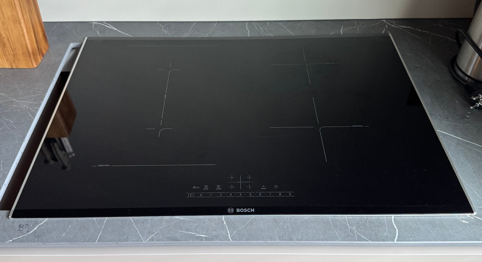Bosch inductie kookplaat, Witgoed en Apparatuur, Kookplaten, Ophalen, Gebruikt, 4 kookzones, Inbouw