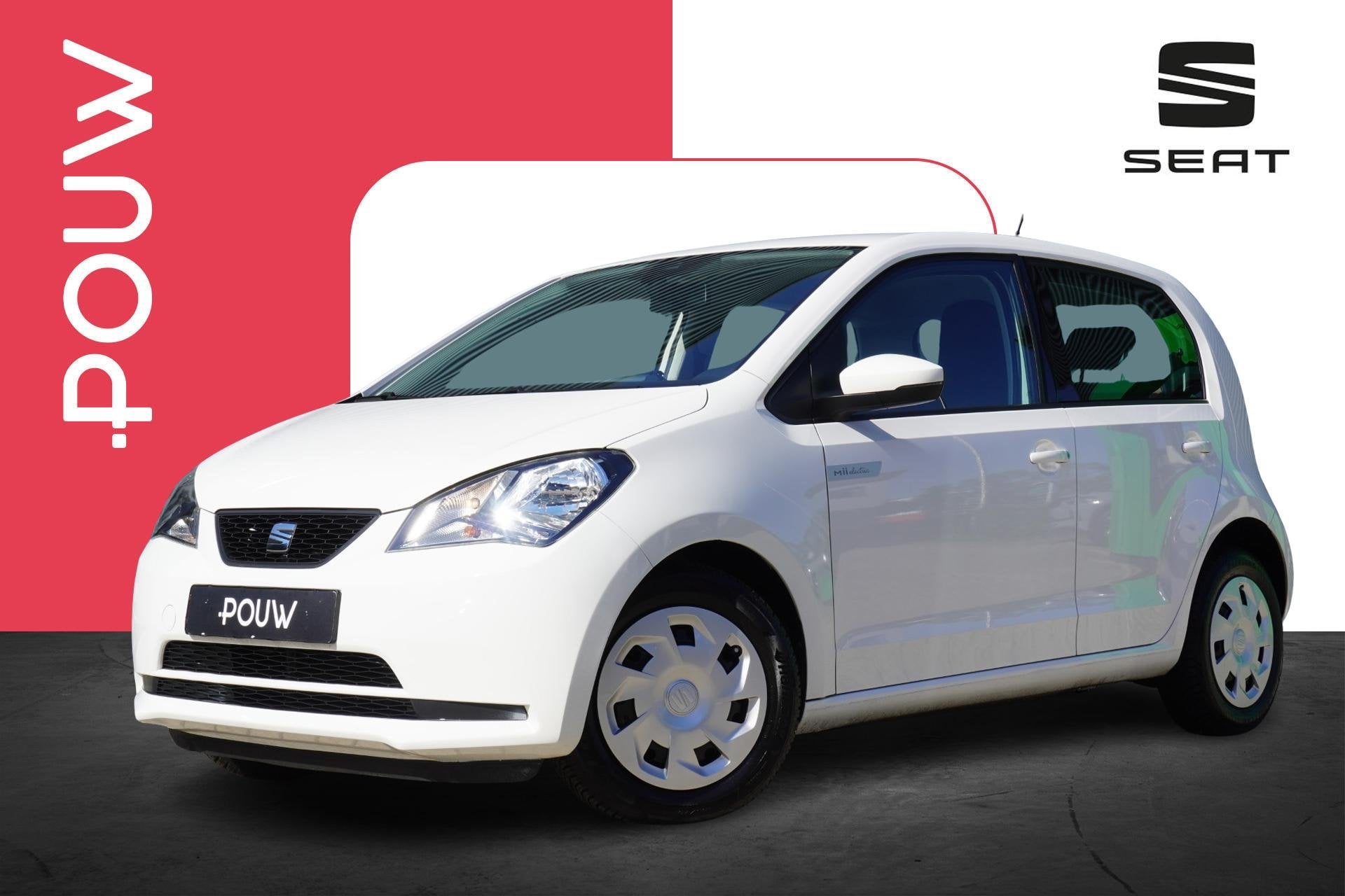SEAT Mii Electric 83pk electric | Climatronic | Bluetooth |, Auto's, Stof, Zwart, Mii, Wit