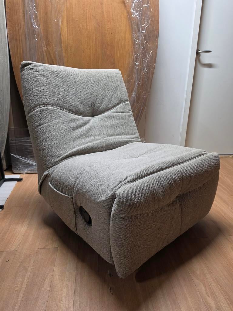 Relaxfauteuil Lazy Taupe - Schommel, Lig & Draaibaar, Ophalen, Info@meubeloutletmeppel.nl, Lazy Taupe, Modern, Comfort