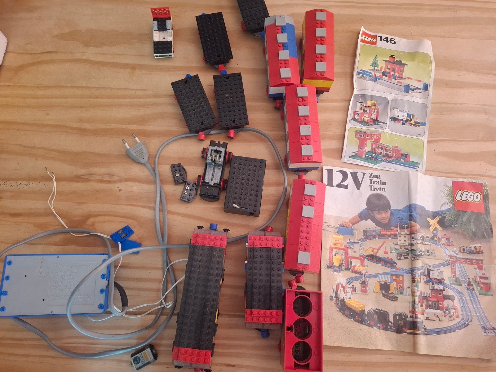 12 Volt Lego vintage trein en rails, Ophalen
