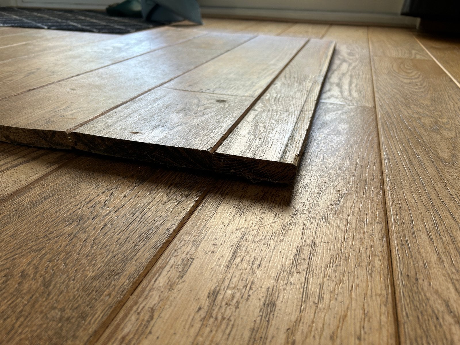 Eikenhout (voormalige vloerdelen), Ophalen, Gebruikt, 50 tot 150 cm, Vloerdelen of -planken