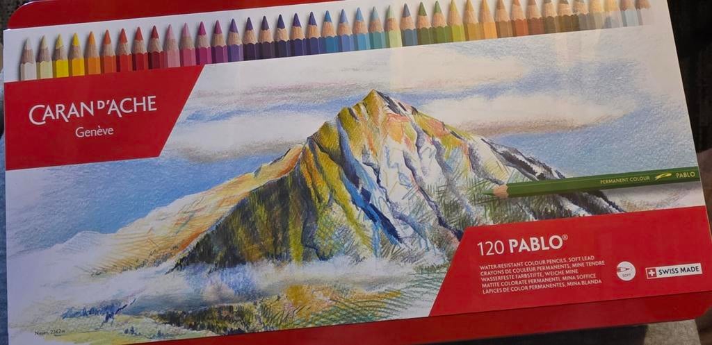 Caran d'Ache Pablo kleurpotloden set 120 - Nieuw in plastic, Hobby en Vrije tijd, Tekenen, Nieuw, Potlood of Stift, Ophalen