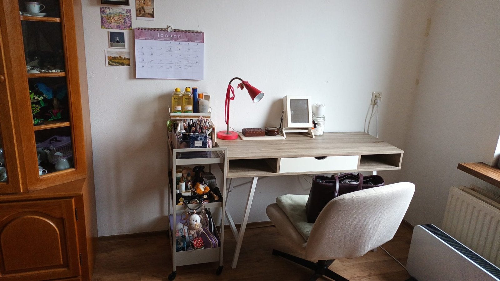 Modern bureau met lade 48x120x76, Huis en Inrichting, Bureaus, Ophalen, Gebruikt, Met lades, Spaanplaat of MDF