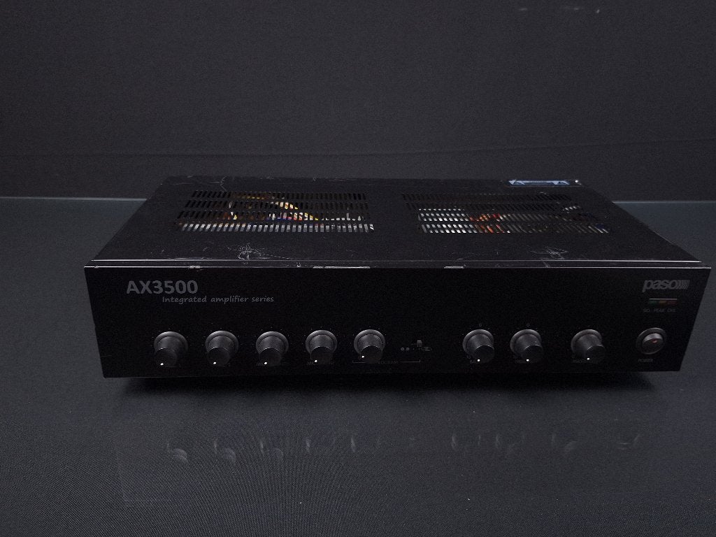 PASO AX3500 100V mengversterker 120W, Overige merken, Gebruikt, Ophalen of Verzenden, 120 watt of meer