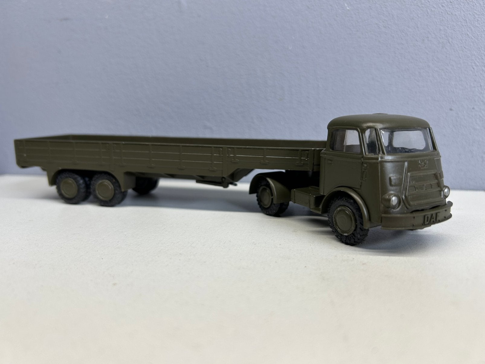 Lion toys car Daf Frontstuur Defensie Militair Leger Army, Ophalen of Verzenden, Zo goed als nieuw, Bus of Vrachtwagen, Lion Toys