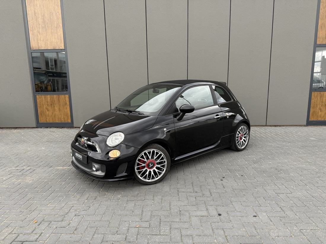 Fiat ABARTH 500 - Cabrio 595 Zomerprijs €. 13999.-, Auto's, 135 pk, Euro 6, Zwart, Bedrijf