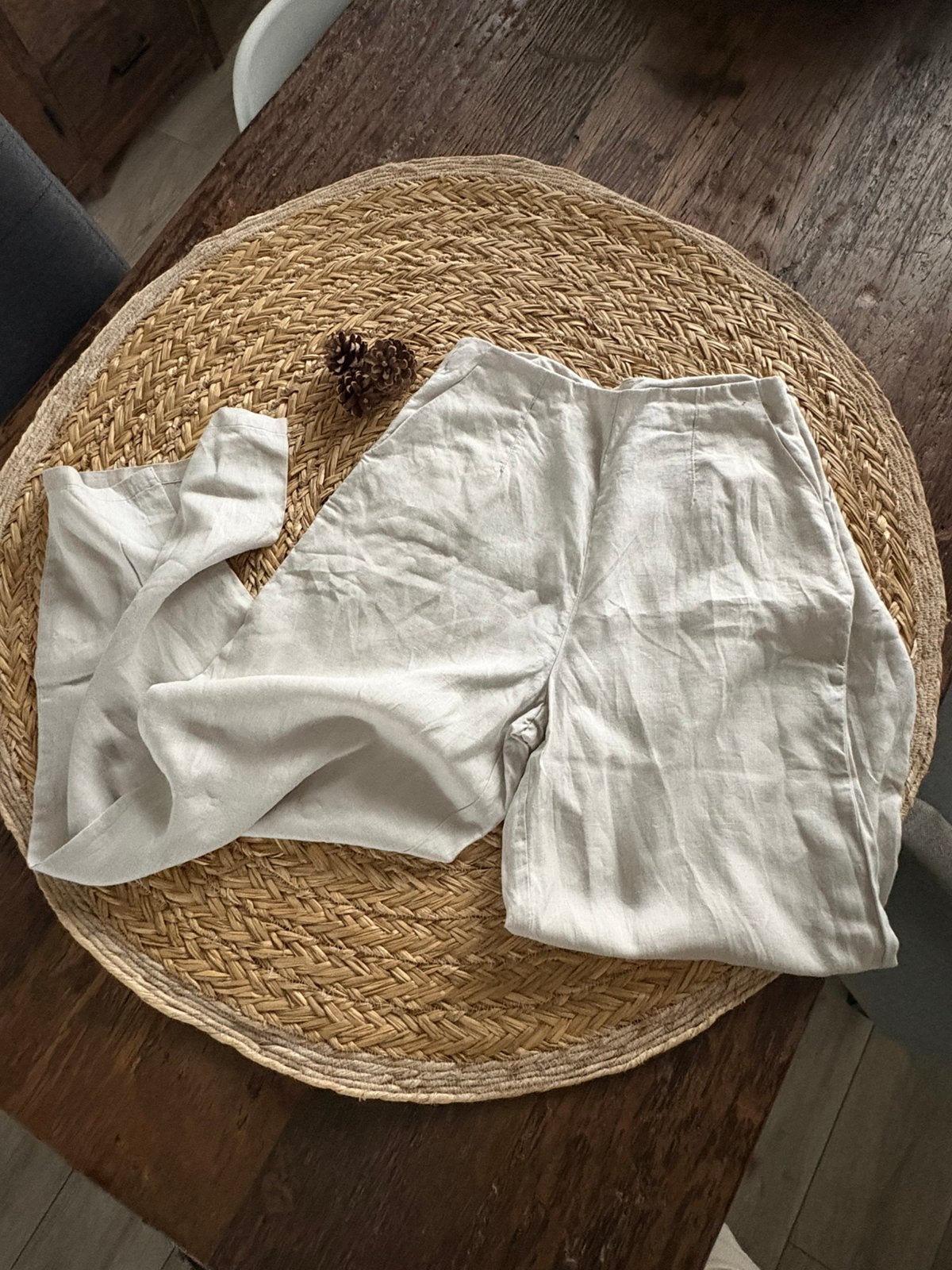 Primark Linnen Broek maat M, Maat 38/40 (M), Beige, Ophalen of Verzenden, Lang
