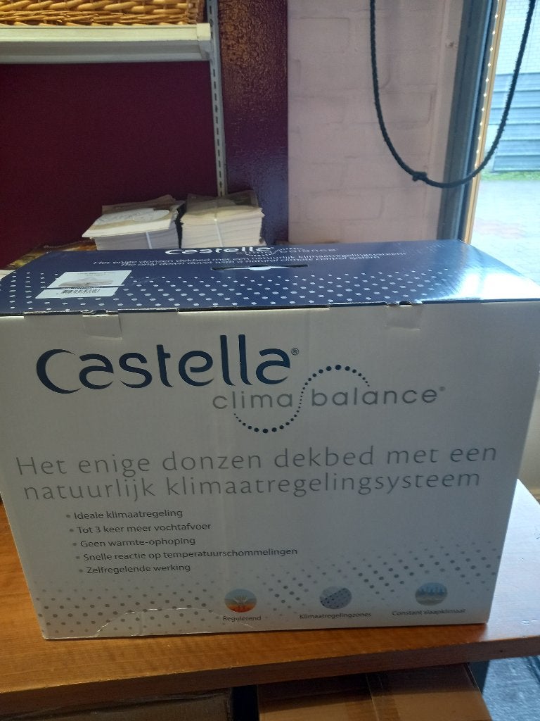 Castella clima balance dekbed 100% DONS nieuw, Eenpersoons, Wit, Dekbedovertrek, Nieuw