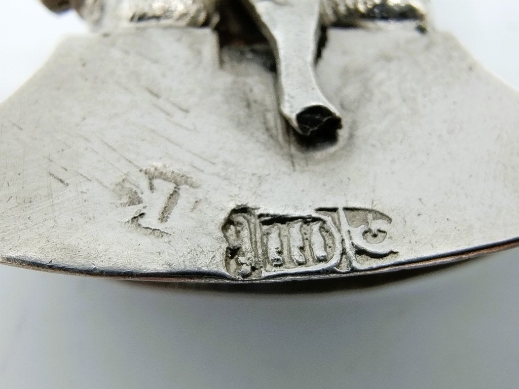 Zilveren miniatuur hobbelpaard, J. Koningh, Enkhuizen, 1743, Antiek en Kunst, Verzenden, Zilver