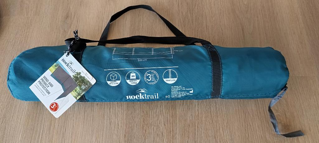 windscherm 500x140 NIEUW  20 euro, Caravans en Kamperen, Ophalen of Verzenden, Uittrekbaar, Nieuw