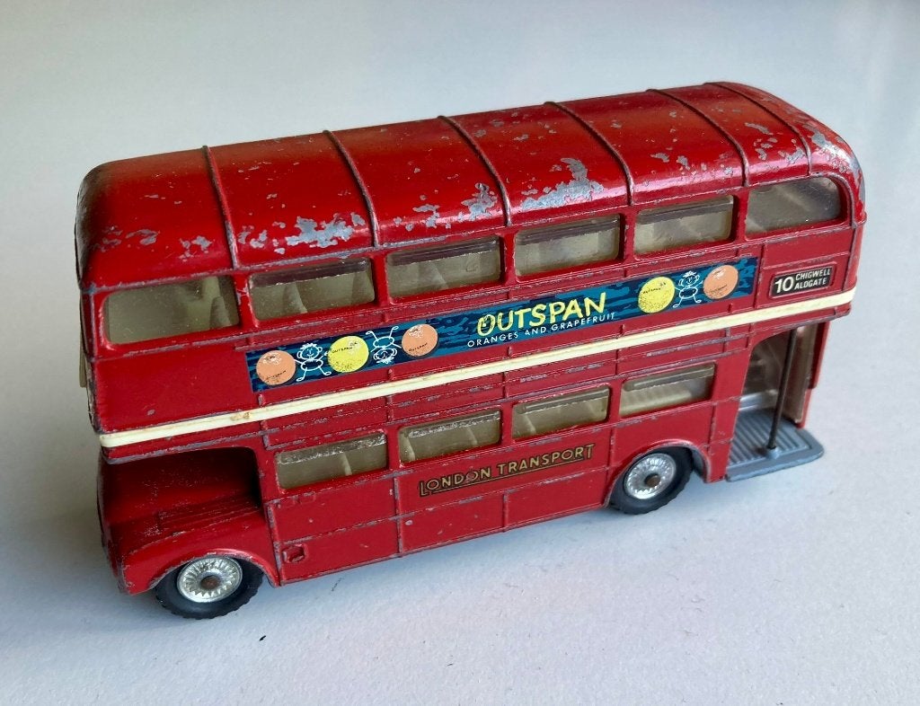 Vintage Corgi Toys London Transport Dubbeldekker Bus, Verzenden, Gebruikt, Bus of Vrachtwagen, Corgi