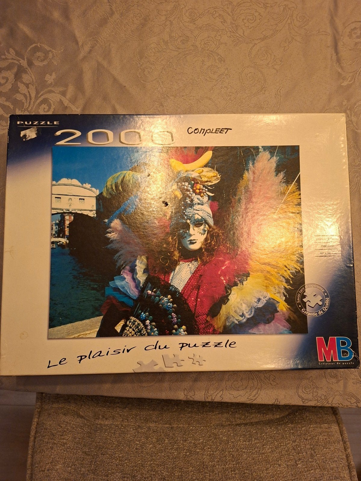 MB Legpuzzel 2000 stukjes - Venetiaans Carnaval, Ophalen, Meer dan 1500 stukjes, Gebruikt, Legpuzzel