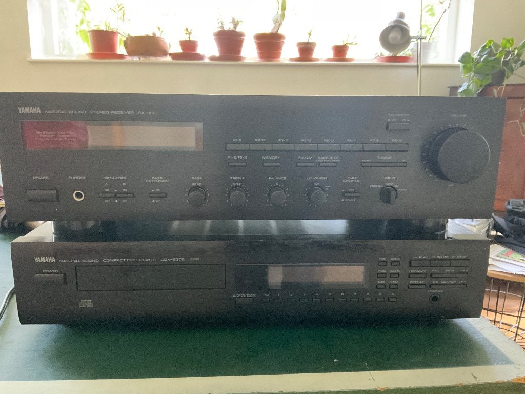 Versterker YAMAHA AX350, Audio, Tv en Foto, Ophalen, Yamaha, 120 watt of meer, Gebruikt