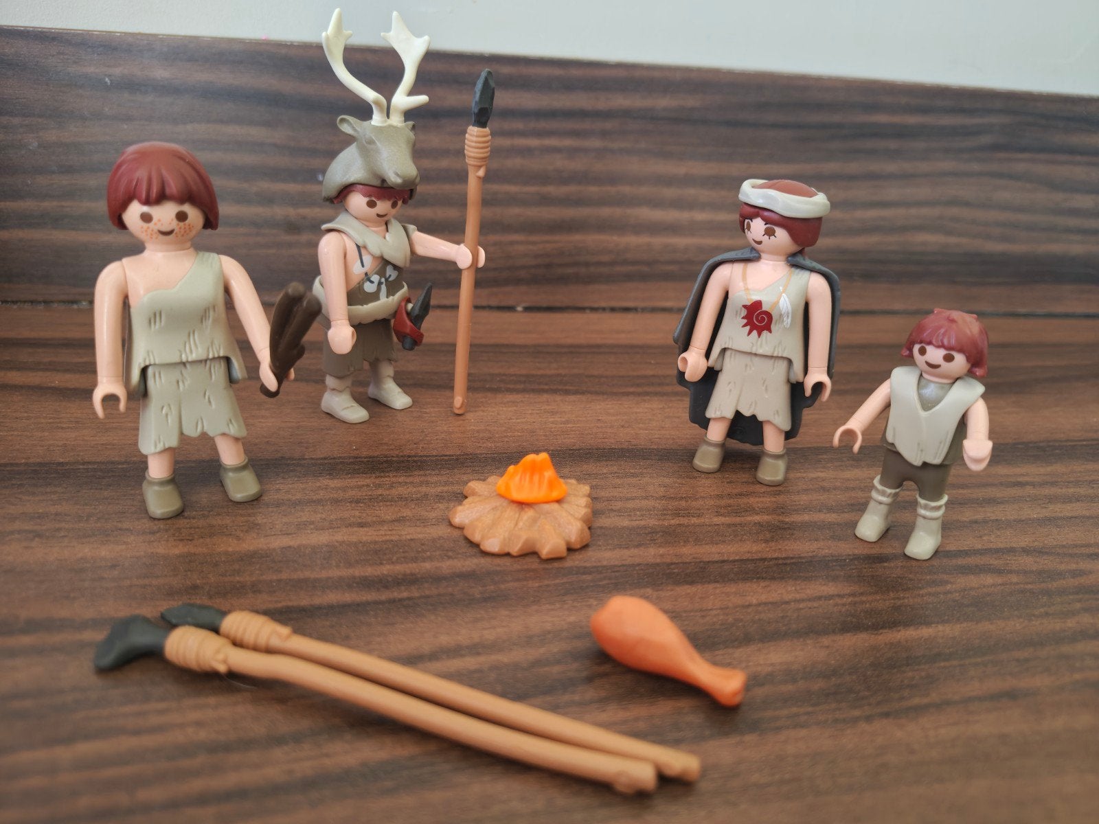 Playmobil Prehistorie Set: Familie met Kampvuur, Kinderen en Baby's, Speelgoed | Playmobil, Ophalen of Verzenden, Gebruikt, Complete set