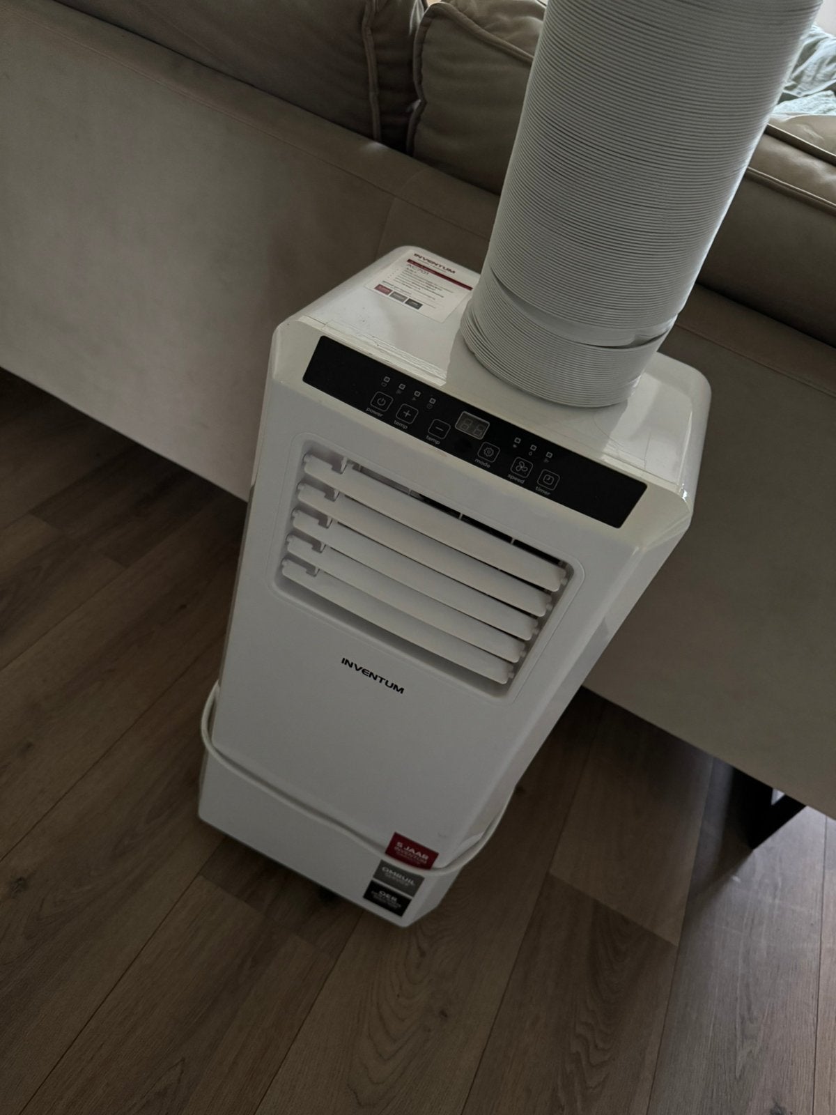 Inventum Mobiele Airco met Afstandsbediening, Ophalen, Minder dan 60 m³, 3 snelheden of meer, Zo goed als nieuw