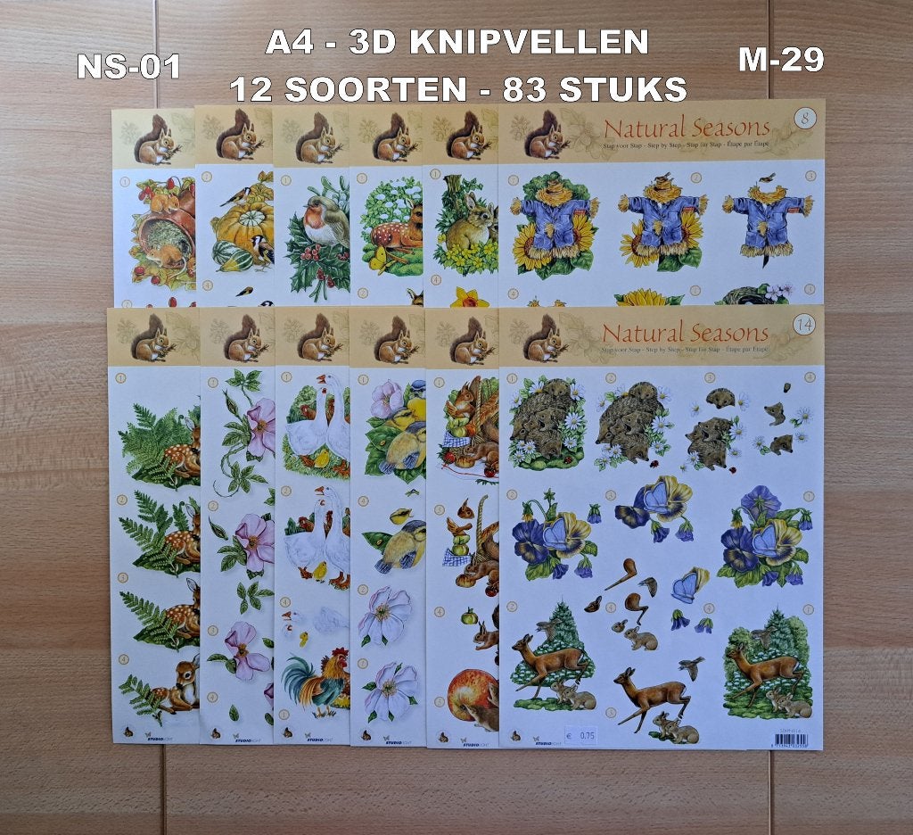 75..A4 KNIP en BASISVELLEN 87 SOORTEN-500 VELLEN Serie SL-NS, Ophalen of Verzenden, Nieuw, Meerdere plaatjes