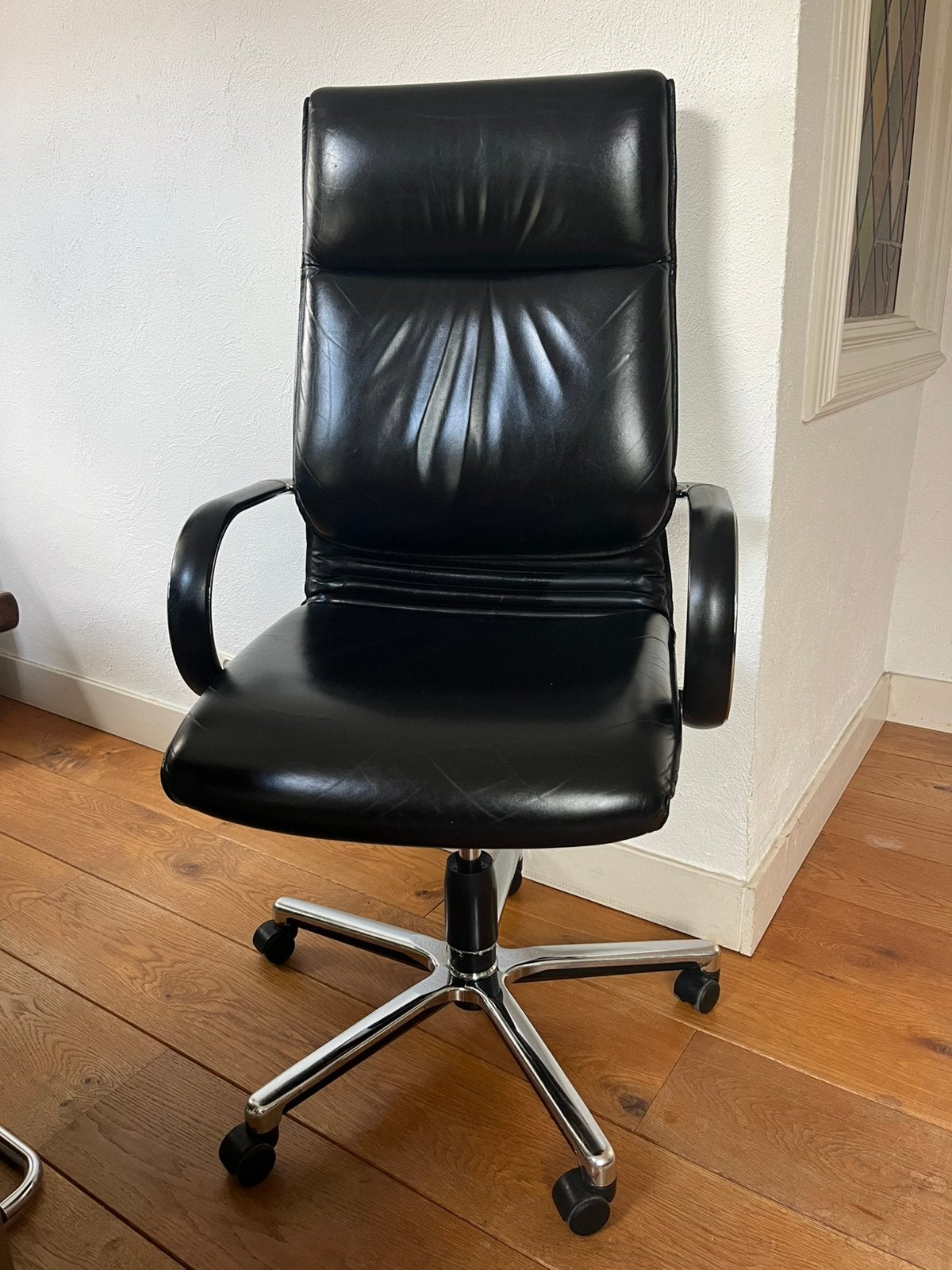 Refurbished Haworth comforto ergonomische leren bureaustoel, Ophalen