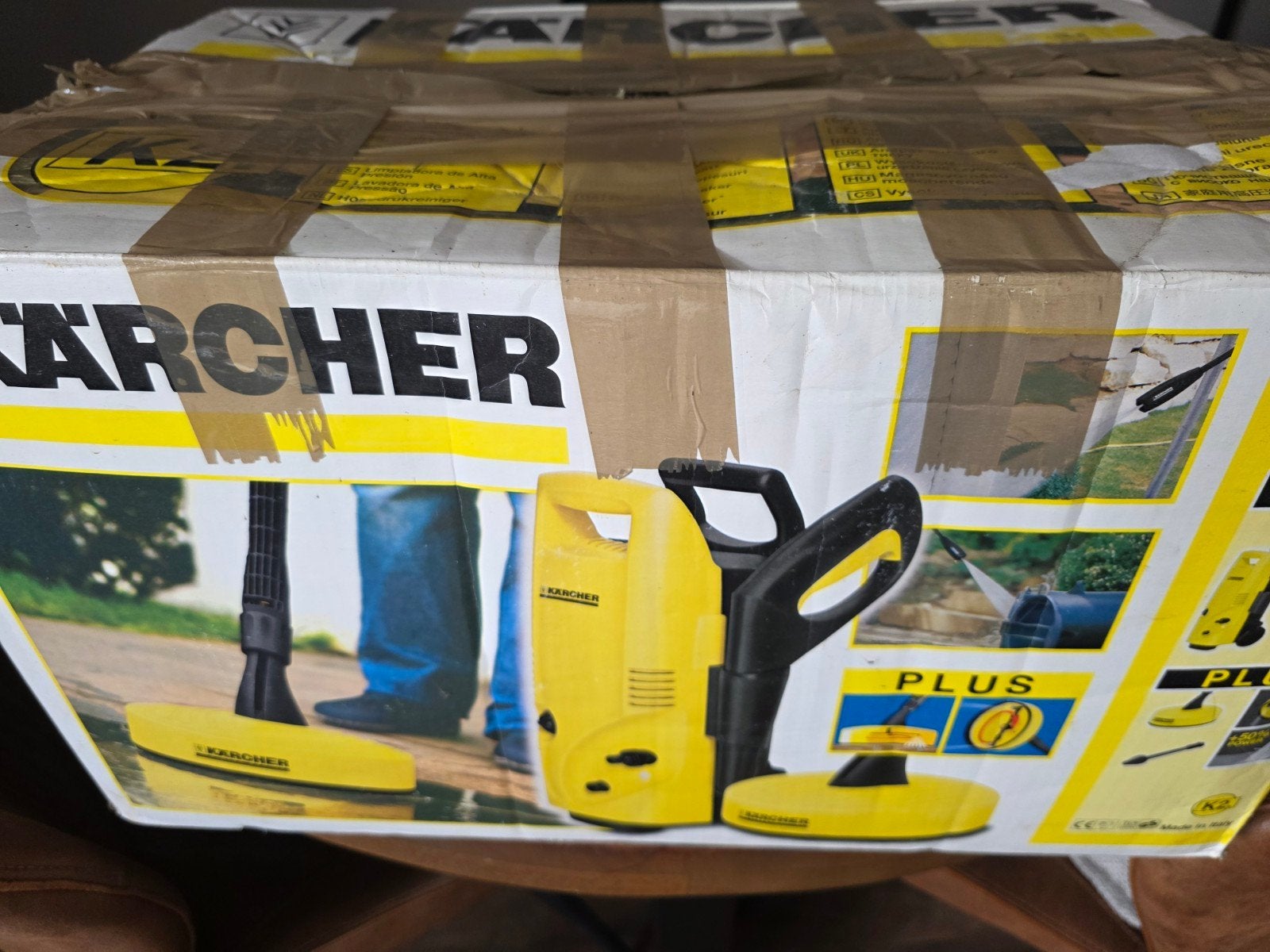 Kärcher hogedrukreiniger met terrasreiniger, Tuin en Terras, Hogedrukreinigers, Ophalen, Gebruikt, Elektrisch, Kärcher