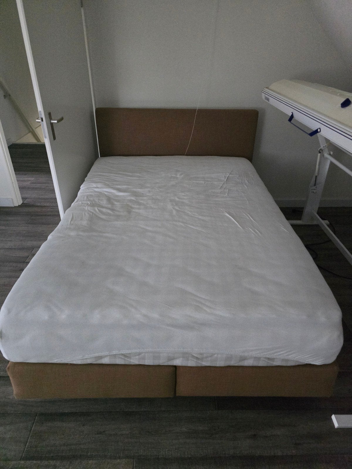 boxspring bed 140bij2, Huis en Inrichting, Ophalen, Tweepersoons, Stof