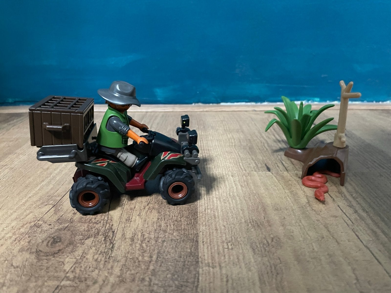 Playmobil Safari Quad met Ranger en Dieren, Ophalen of Verzenden, Gebruikt