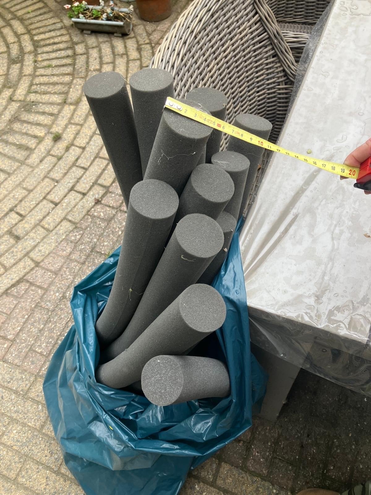 Rugvulling 14 stuks, Minder dan 4 cm, Gebruikt, Ophalen of Verzenden, 15 m² of meer