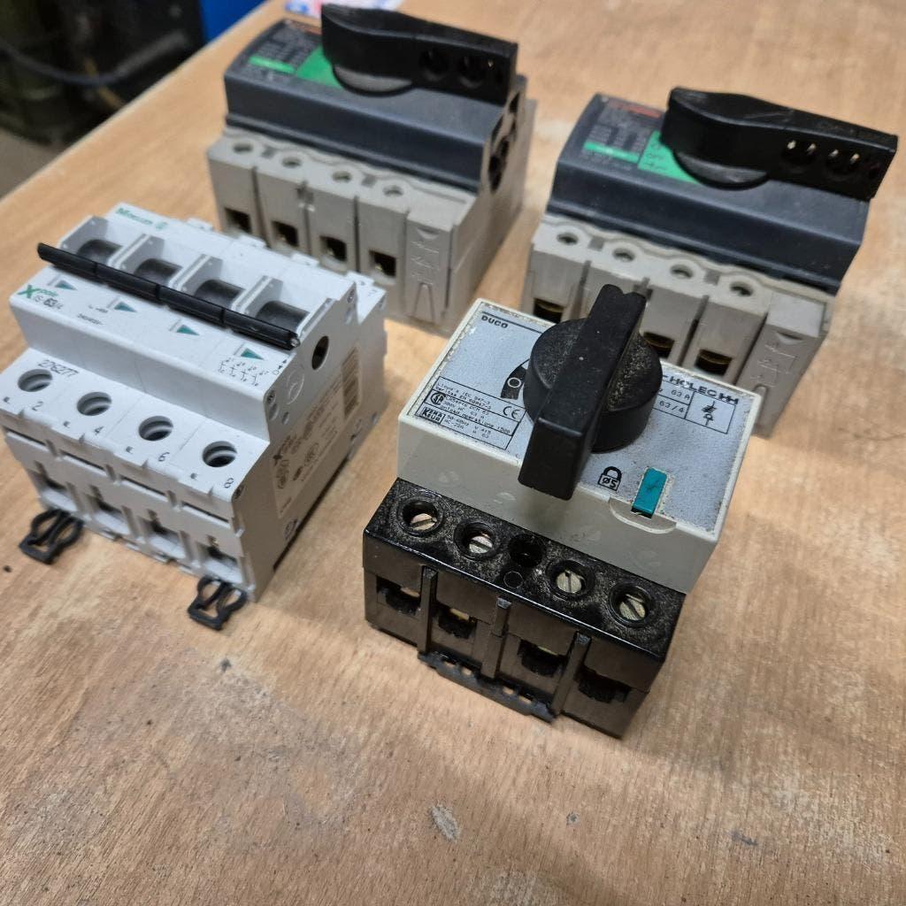 3x elektra hoofdschakelaar 3 fase 400 volt MOELLER / DUCO, Ophalen of Verzenden, Gebruikt
