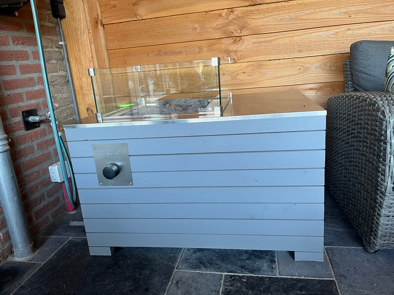 Cosi vuurkorf/vuurtafel - grijs, Ophalen, Zo goed als nieuw, Vuurkorf
