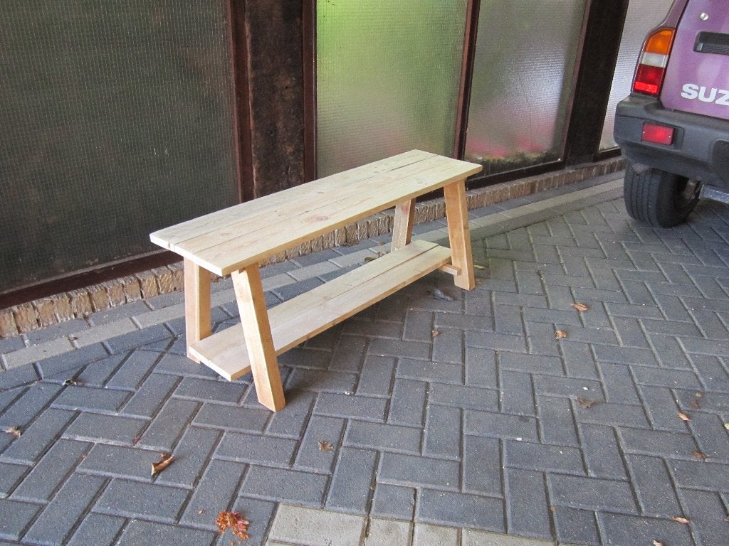 houten bankje, Huis en Inrichting, Ophalen, Nieuw