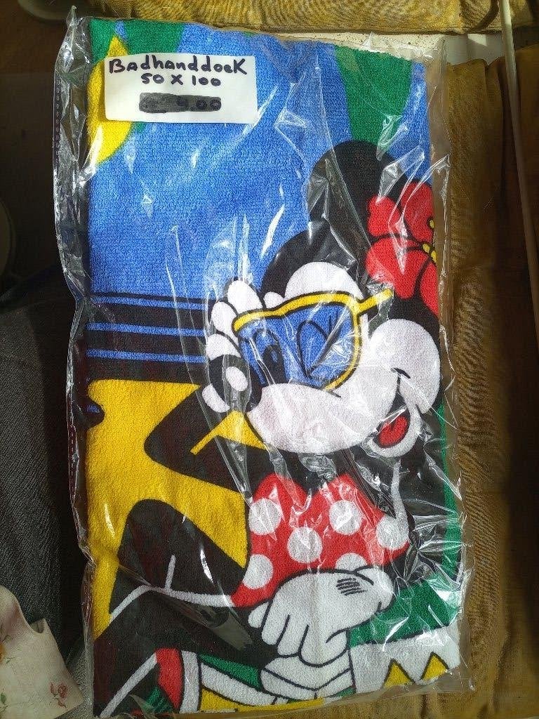 Badhanddoek Minnie Mouse nieuw, Ophalen of Verzenden, Nieuw, Wit