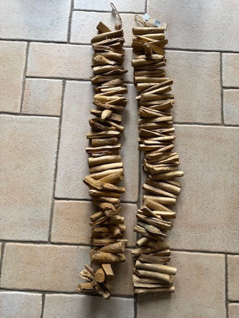 kerst slinger driftwood garland 100 cm Gold per stuk, Ophalen of Verzenden, Nieuw