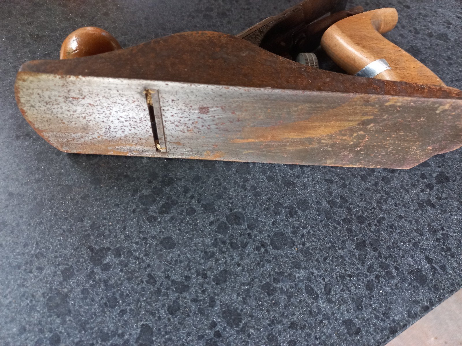 Oude schaaf, vintage handgereedschap, Ophalen