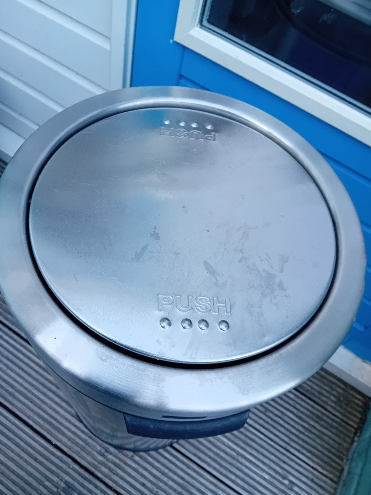 Simplehuman vuilnisemmer - RVS - 60 liter, Ophalen, 40 liter of meer, Zo goed als nieuw, Rvs