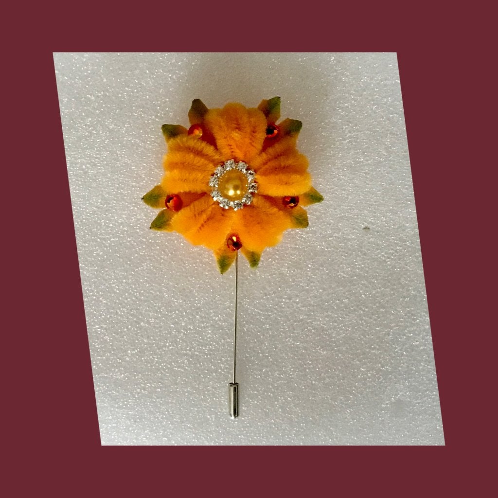 Bloem reversspeld  16 B, Overige materialen, 4 tot 7 cm, Verzenden, Nieuw