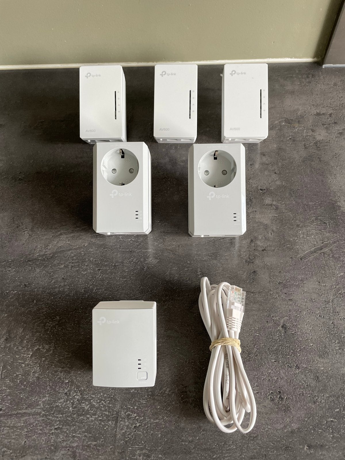 TP-Link Powerline Adapters AV600 (5 stuks), Ophalen of Verzenden, Gebruikt