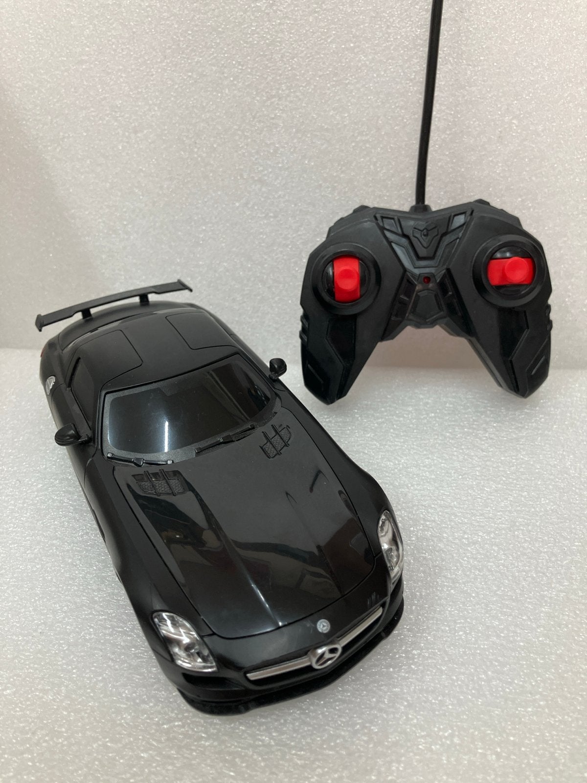 Radiografisch Bestuurbare Mercedes SLS AMG Zwart, Elektro, Ophalen of Verzenden, Zo goed als nieuw, Auto onroad