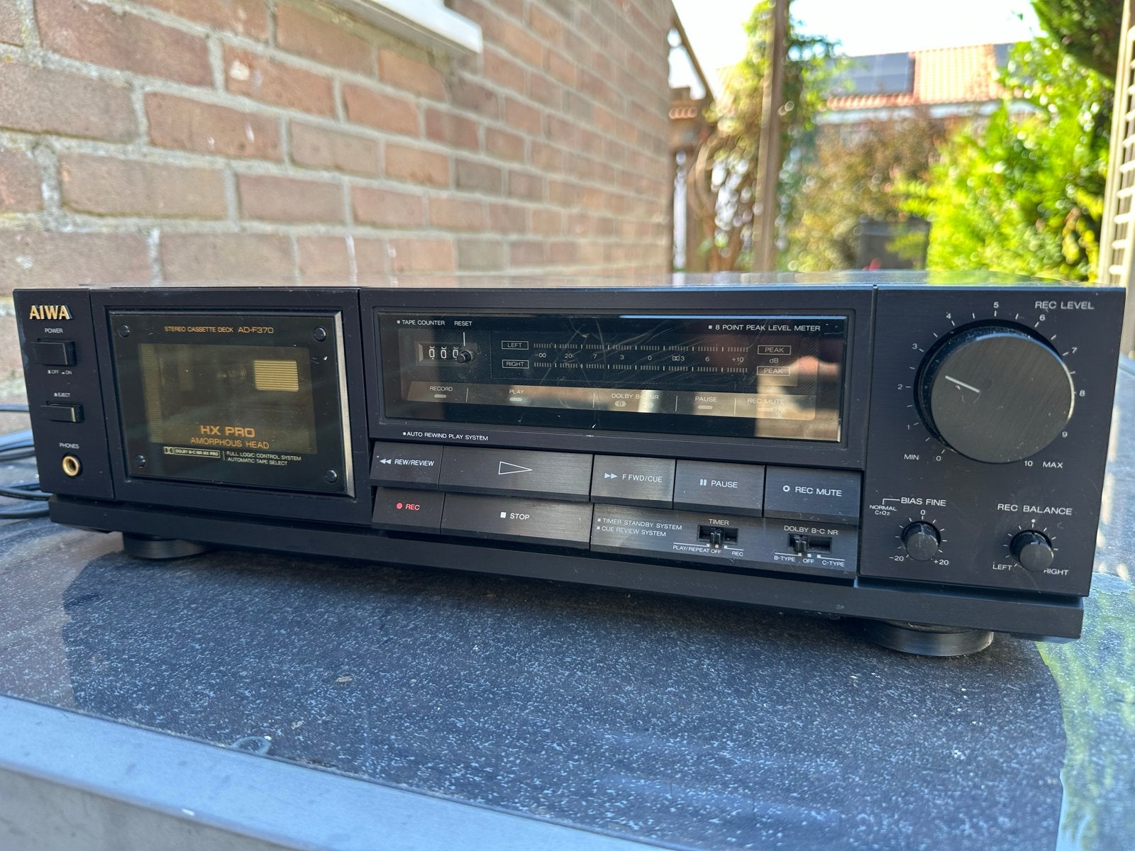 Aiwa Cassettedeck - AD-F370, Audio, Tv en Foto, Cassettedecks, Ophalen of Verzenden, Enkel, Overige merken, Tiptoetsen