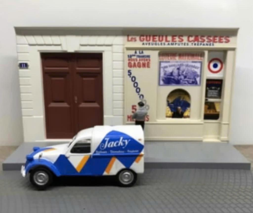 Citroen 2CV reclame schilder diorama 1/43 serie Utilitaires, Verzenden, Nieuw, Auto, Overige merken