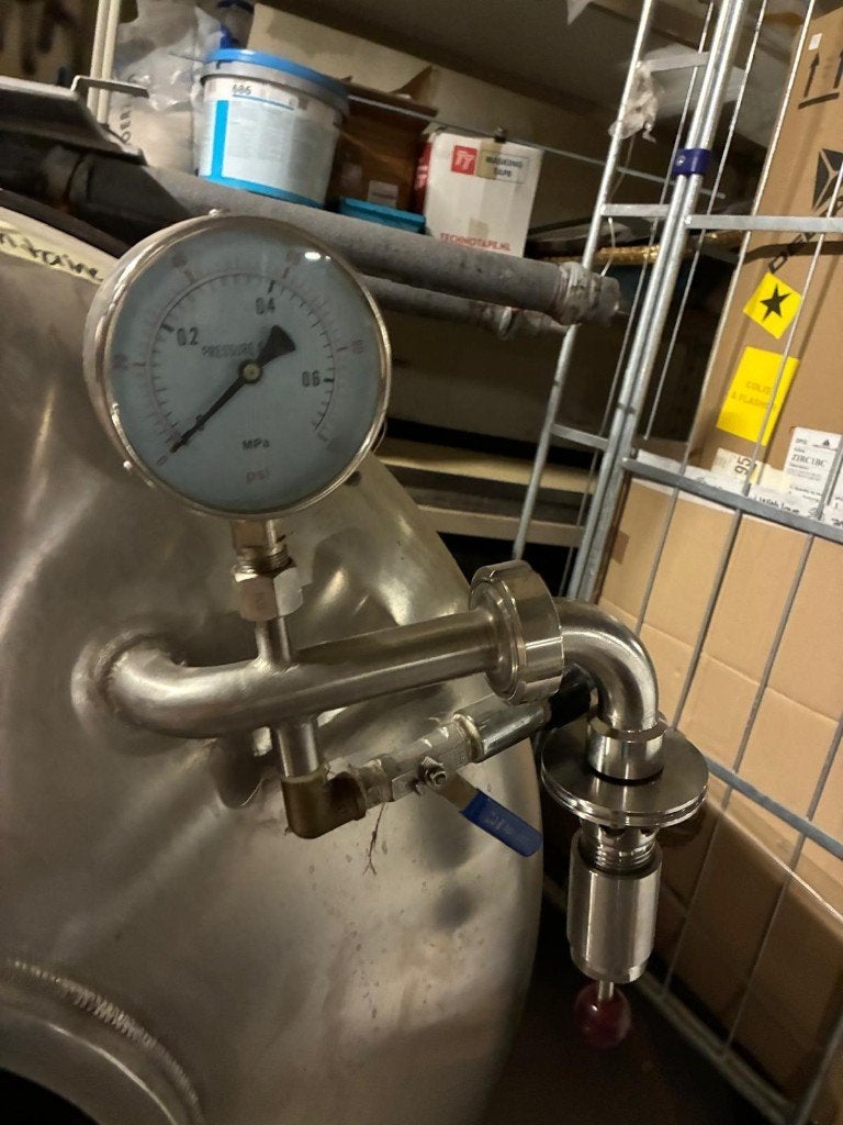 Biertank 500L, Ophalen, Gebruikt, 100 tot 150 cm, 75 cm of meer