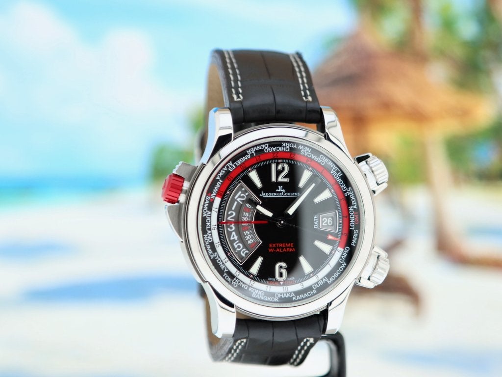 Jaeger LeCoultre Master Compressor GMT Extreme World Alarm, Sieraden, Tassen en Uiterlijk, Horloges | Heren, Overige merken, Leer