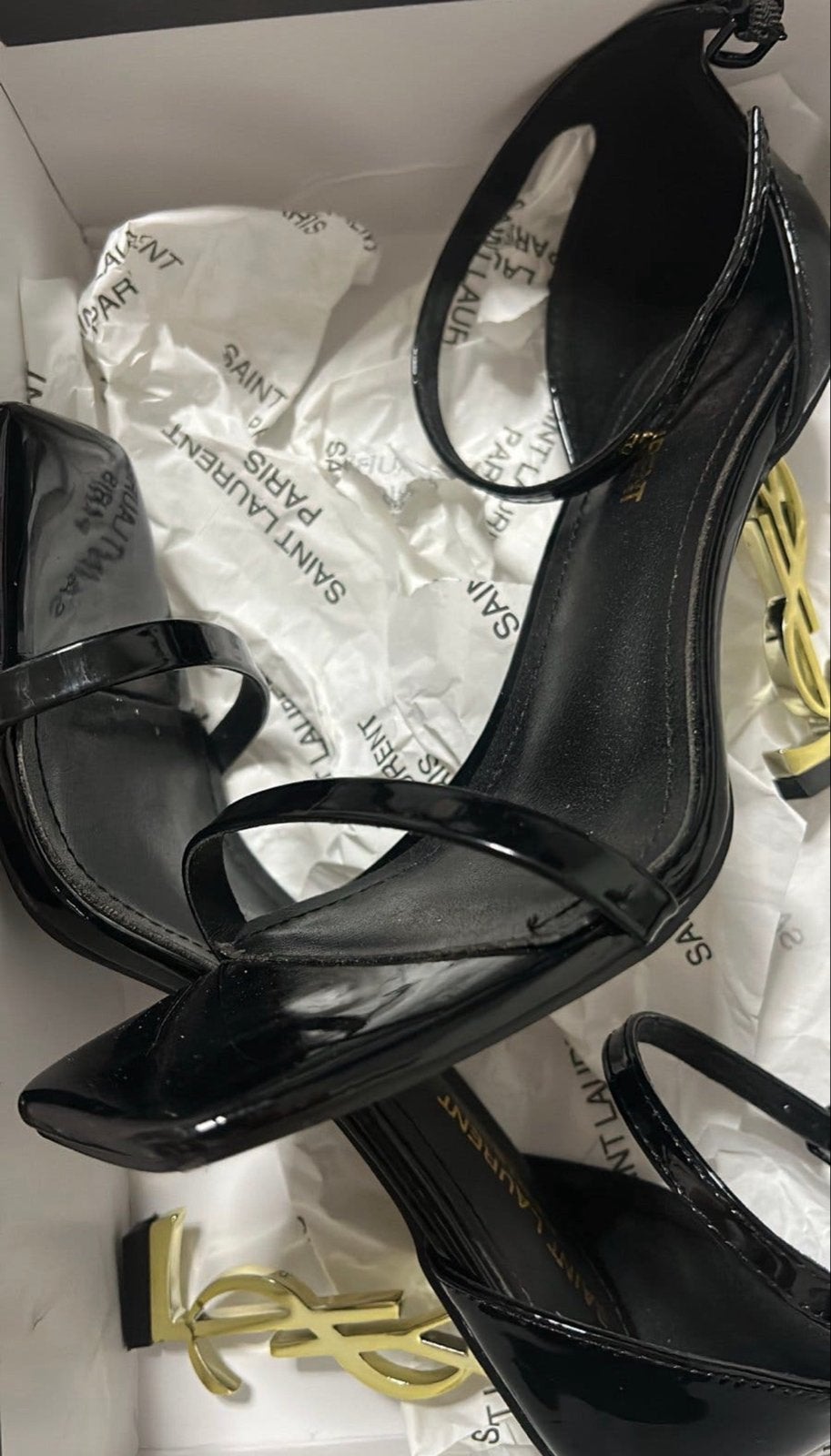 YSL Hakken 38  - Gedragen, Kleding | Dames, Verzenden, Gedragen, Zwart, Pumps