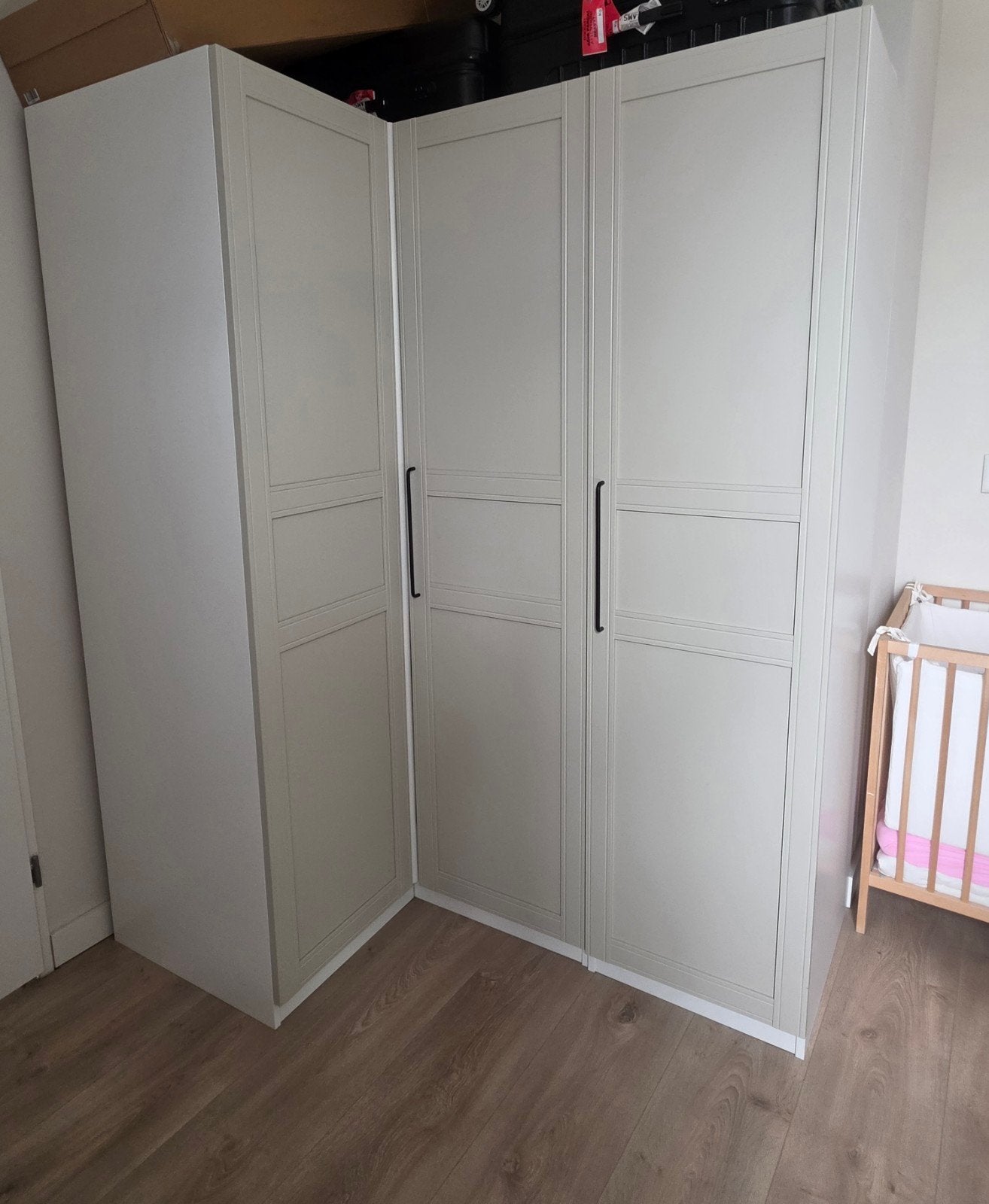 IKEA PAX TYSSEDAL hoekkledingkast 161/111x201 cm – zeer nett, Huis en Inrichting, Ophalen, Met deur(en), 200 cm of meer, 150 tot 200 cm